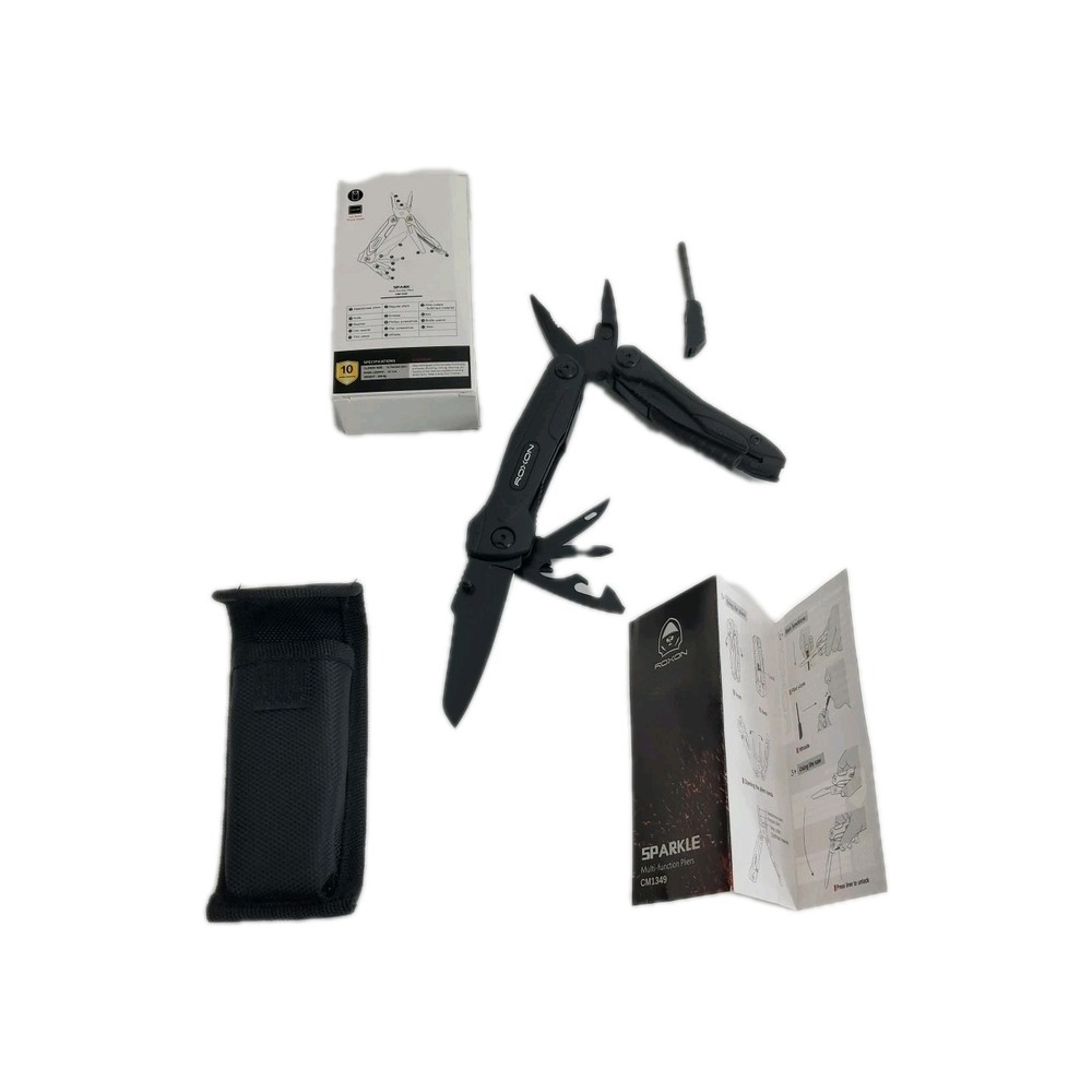 Roxon CM1349 SPARK Multitool Plier  14-in-1 Multitools Folding Plier with case